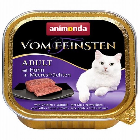Vom Feinsten Tavuk Deniz Mahsüllü Kedi Konserve 100 Gr