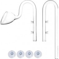 AQUAPRO Lilly Glass Pipe 12mm Dış Filtre Cam Emiş Basış AQUAPRO Lilly Glass Pipe 12mm Dış Filtre Cam Emiş Basış