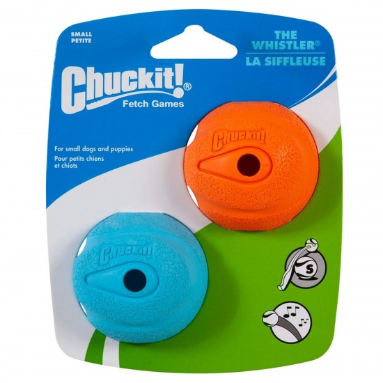 Chuckit! The Whistler 2'li Köpek Oyun Topu (Küçük Boy) Chuckit! The Whistler 2'li Köpek Oyun Topu (Küçük Boy)