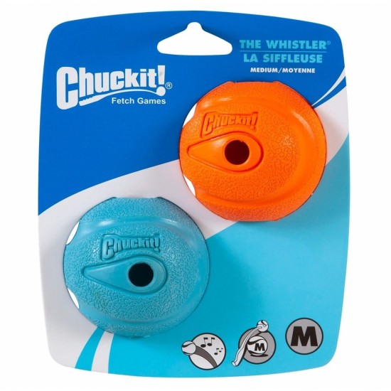 Chuckit! The Whistler 2'li Köpek Oyun Topu (Orta Boy) Chuckit! The Whistler 2'li Köpek Oyun Topu (Orta Boy)