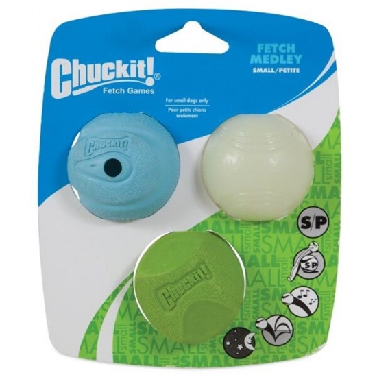 Chuckit! Fetch Medley (Gen 2) 3'lü Köpek Oyun Topu (Küçük Boy) Chuckit! Fetch Medley (Gen 2) 3'lü Köpek Oyun Topu (Küçük Boy)