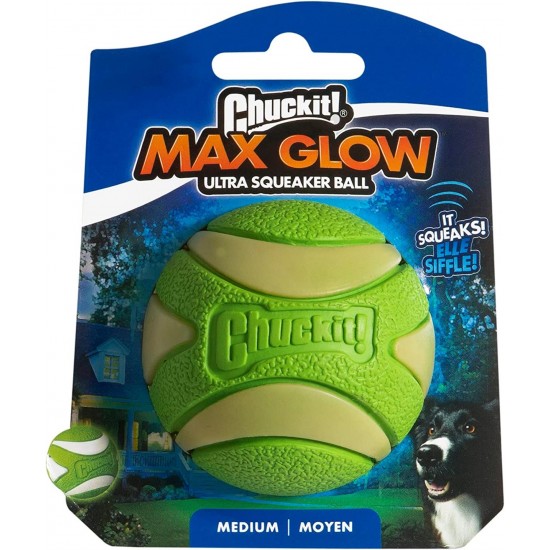 Chuckit! Max Glow Ultra Squeaker Gece Parlayan Sesli Köpek Oyun Topu Chuckit! Max Glow Ultra Squeaker Gece Parlayan Sesli Köpek Oyun Topu