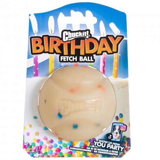 Chuckit! Birthday Fetch Ball Doğum Günü Temalı Köpek Oyun Topu (Orta Boy) Chuckit! Birthday Fetch Ball Doğum Günü Temalı Köpek Oyun Topu (Orta Boy)