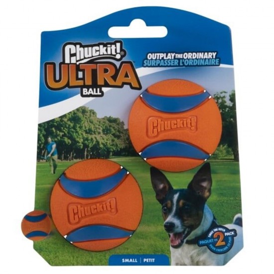 Chuckit! Ultra Ball 2'li Köpek Oyun Topu (Küçük Boy) Chuckit! Ultra Ball 2'li Köpek Oyun Topu (Küçük Boy)