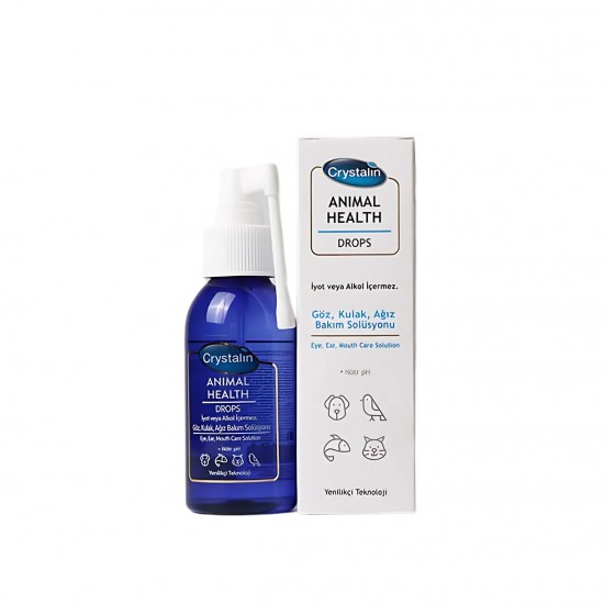 Crystalin Animal Health Drops Göz, Kulak ve Ağız Bakım Solüsyonu 100 ml Crystalin Animal Health Drops Göz, Kulak ve Ağız Bakım Solüsyonu 100 ml