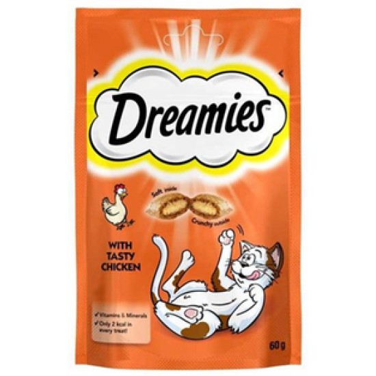 Dreamies Tavuklu Granül Yetişkin Kedi Ödülü 60 g Dreamies Tavuklu Granül Yetişkin Kedi Ödülü 60 g