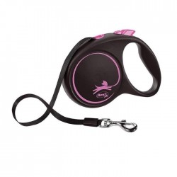 Flexi Black Desing Medium 5m Şerit Gezdirme Pembe Flexi Black Desing Medium 5m Şerit Gezdirme Pembe