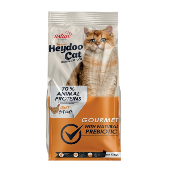 Heydoo Yetişkin Kedi Maması Gurme – 12 kg