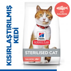 Hills Sterilised Somon Balıklı Yetişkin Kısırlaştırılmış Kedi Maması 1,5Kg Hills Sterilised Somon Balıklı Yetişkin Kısırlaştırılmış Kedi Maması 1,5Kg
