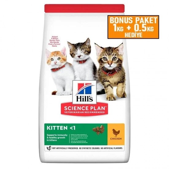 Hills Kitten Tavuk Etli Yavru Kedi Maması 1,5 Kg Hills Kitten Tavuk Etli Yavru Kedi Maması 1,5 Kg