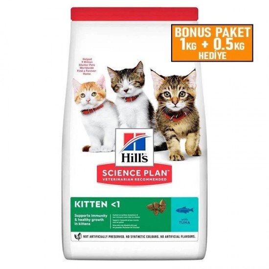 Hills Kitten Tuna Ton Balıklı Yavru Kedi Maması 1,0 + 0,5 kg Hills Kitten Tuna Ton Balıklı Yavru Kedi Maması 1,0 + 0,5 kg