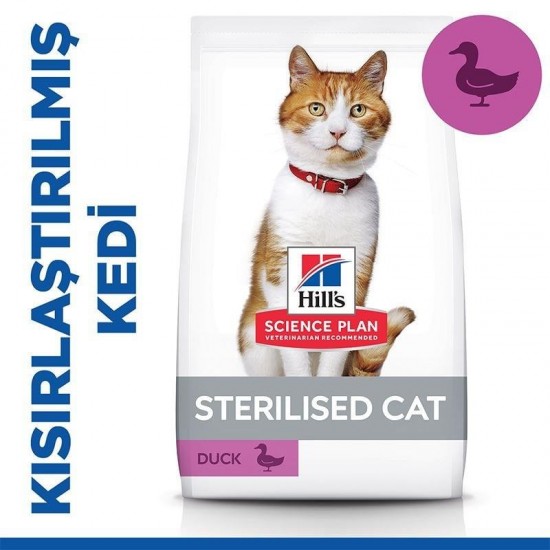 Hills Sterilised Ördekli Kısırlaştırılmış Kedi Maması 1,5 Kg