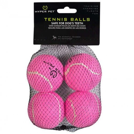 Hyper Pet 4'lü Pembe Tenis Topu (Orta Boy)