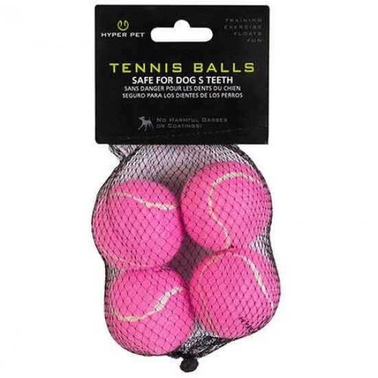 Hyper Pet 4'lü Pembe Tenis Topu (Küçük Boy)