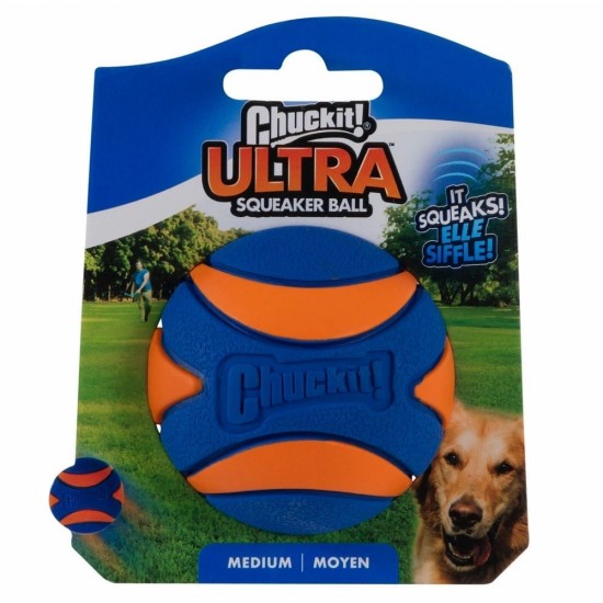 Chuckit! Utra Squeaker Sesli Köpek Oyun Topu (Orta Boy) Chuckit! Utra Squeaker Sesli Köpek Oyun Topu (Orta Boy)