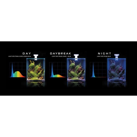 Aquael Shrimp Set Day and Night 30 Karides Akvaryumu Beyaz