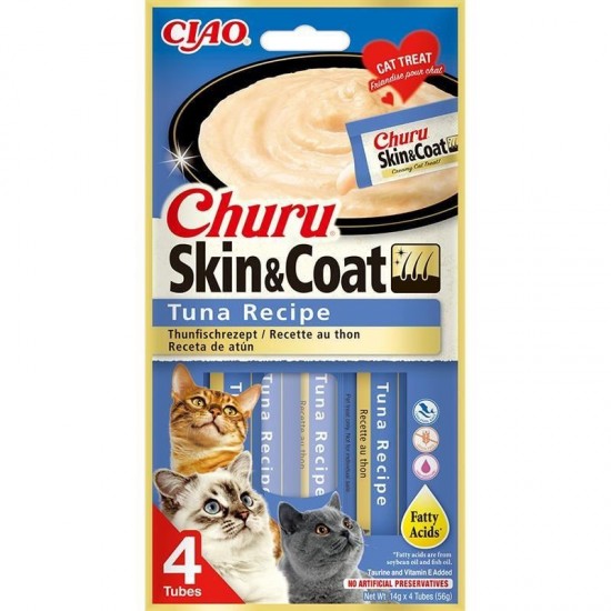 Inaba Ciao Churu Skin&Coat -Cilt ve Tüy Sağlığı- Ton balıklı Ödül Maması Inaba Ciao Churu Skin&Coat -Cilt ve Tüy Sağlığı- Ton balıklı Ödül Maması