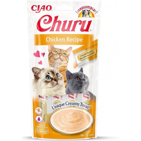 Inaba Ciao Churu Cream Tavuklu Kedi Ödül Kreması 4 x 14 Gr Inaba Ciao Churu Cream Tavuklu Kedi Ödül Kreması 4 x 14 Gr