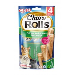 Inaba Ciao Churu Rolls Sticks Tavuk Sargılı & Ton Balıklı Kedi Ödül Maması 4 x 10 Gr Inaba Ciao Churu Rolls Sticks Tavuk Sargılı & Ton Balıklı Kedi Ödül Maması 4 x 10 Gr