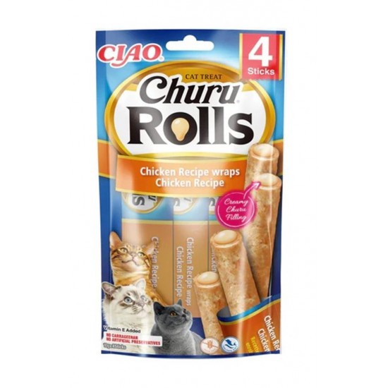 Inaba Ciao Churu Rolls Sticks Tavuk Sargılı Kedi Ödül Maması 4 x 10 Gr Inaba Ciao Churu Rolls Sticks Tavuk Sargılı Kedi Ödül Maması 4 x 10 Gr