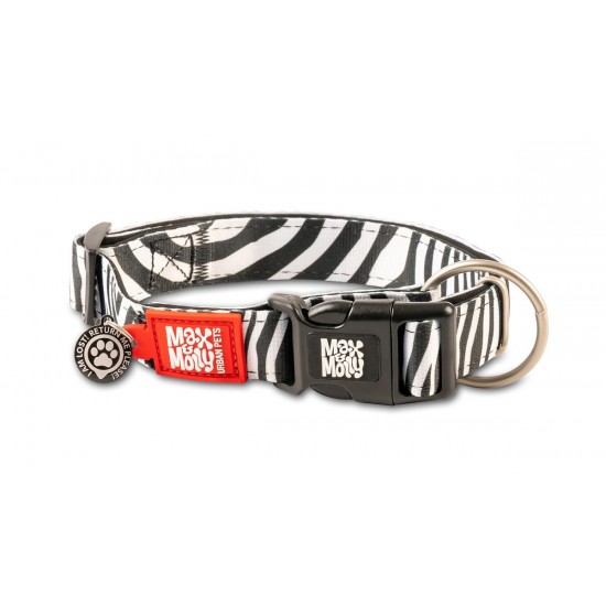 Max & Molly Smart ID Zebra Köpek Boyun Tasması-Medium Max & Molly Smart ID Zebra Köpek Boyun Tasması-Medium
