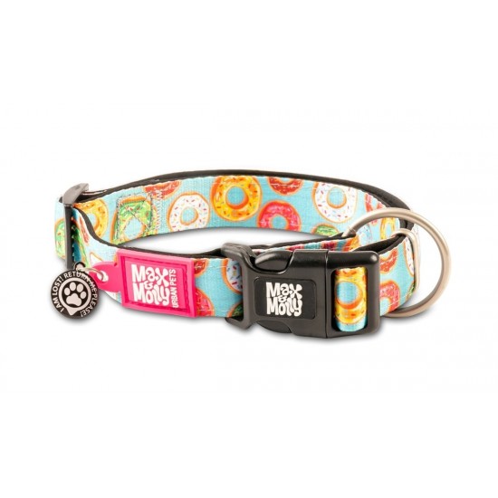Max & Molly Smart ID Donuts Köpek Boyun Tasması-Medium Desenli Renk S Beden Max & Molly Smart ID Donuts Köpek Boyun Tasması-Medium Desenli Renk S Beden