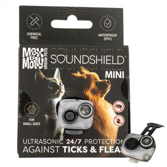 Max & Molly Soundshield MINI Ultrasonik Pire ve Kene Kovucu Tasma - Siyah Max & Molly Soundshield MINI Ultrasonik Pire ve Kene Kovucu Tasma - Siyah
