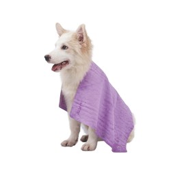 M-Pets Bathtıme Kedi ve Köpekler Için Hızlı Kuruyan Havlu Purple