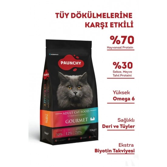Pauncyh Tavuk Etli Gurme Yetişkin Kedi Maması 15 Kg Pauncyh Tavuk Etli Gurme Yetişkin Kedi Maması 15 Kg