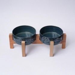 Paws Mamas Ahşap Standlı 2li Yüksek Reaktif Mavi