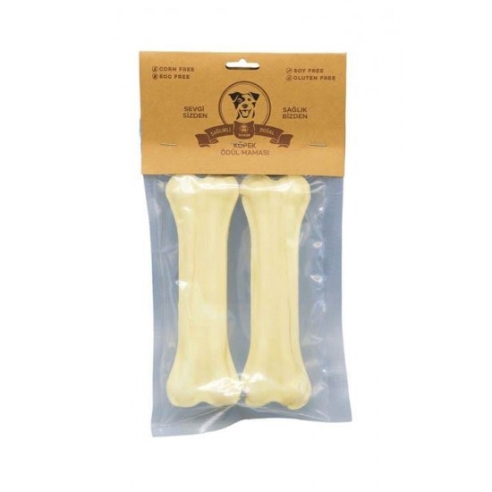 Rakun Beyaz Pres Kemik Köpek Ödülü 12,5 cm (2li Paket) Rakun Beyaz Pres Kemik Köpek Ödülü 12,5 cm (2li Paket)