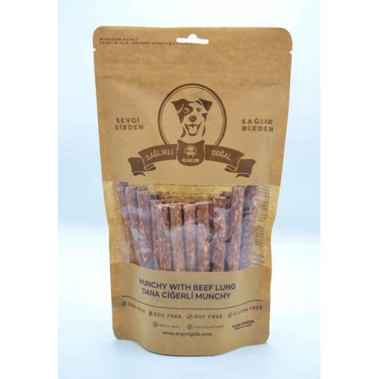 Rakun Dana Ciğerli Munchy Sticks Köpek Ödülü 12 Cm - 40 lı Paket Rakun Dana Ciğerli Munchy Sticks Köpek Ödülü 12 Cm - 40 lı Paket
