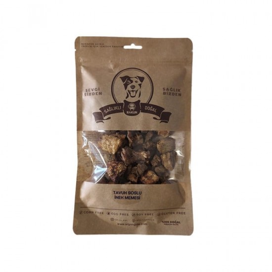 Rakun Tavuk Soslu İnek Memesi Köpek Ödülü 80 Gr Rakun Tavuk Soslu İnek Memesi Köpek Ödülü 80 Gr