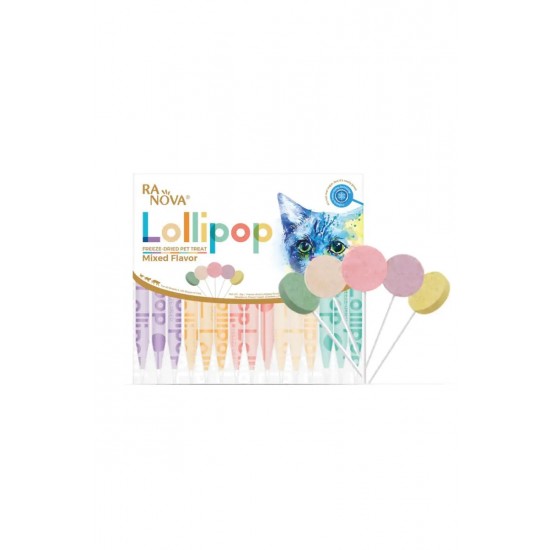 Karışık Lezzetli Lolipop Dondurulabilir Kedi Ödülü 1,4gr 15li ranova Karışık Lezzetli Lolipop Dondurulabilir Kedi Ödülü 1,4gr 15li ranova
