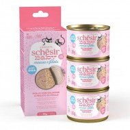 Schesir Baby Somonlu ve Tavuk Ciğerli Yavru Kedi Konservesi 3x55gr Schesir Baby Somonlu ve Tavuk Ciğerli Yavru Kedi Konservesi 3x55gr