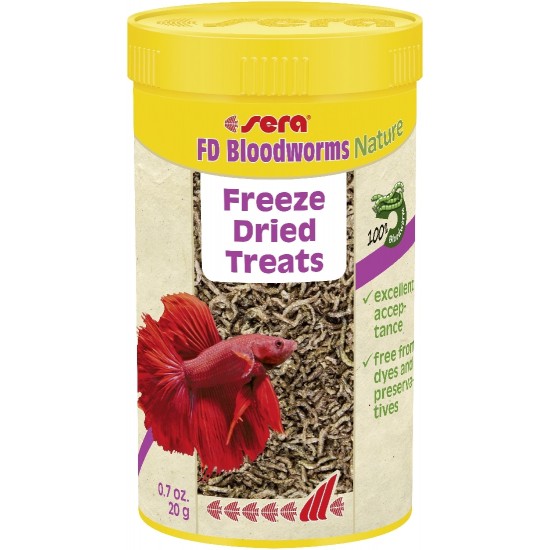 Sera Fd Bloodworms (Kan Kurdu) Nature 100ml Sera Fd Bloodworms (Kan Kurdu) Nature 100ml