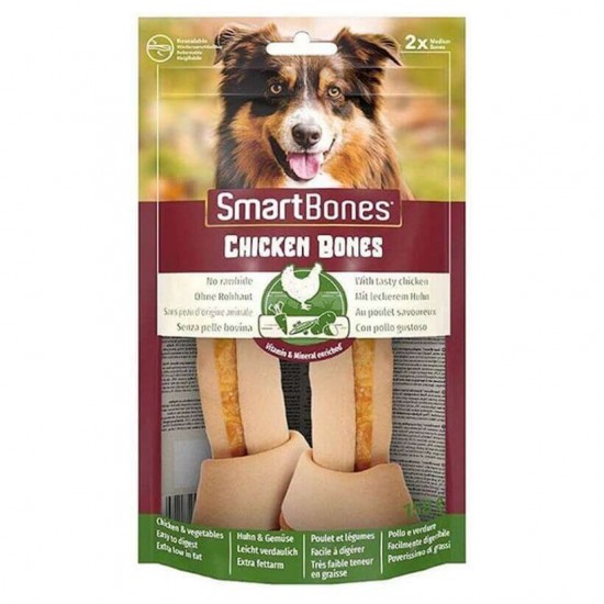 Smart Bones Tavuklu Medium Kemik Köpek Ödülü 2 Parça - 158 Gr Smart Bones Tavuklu Medium Kemik Köpek Ödülü 2 Parça - 158 Gr