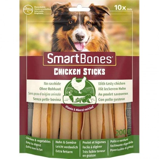 Smart Bones Tavuklu Stick Köpek Ödül Maması 10 Parça - 200 Gr Smart Bones Tavuklu Stick Köpek Ödül Maması 10 Parça - 200 Gr