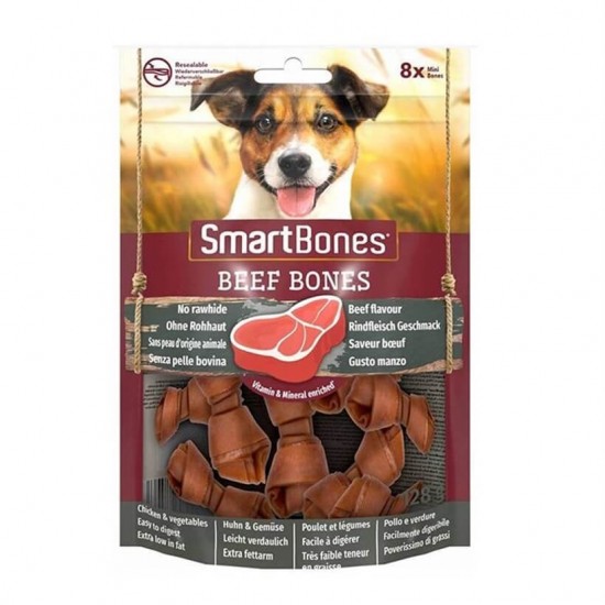 Smart Bones Biftekli Mini Kemik Köpek Ödülü 128 gr Smart Bones Biftekli Mini Kemik Köpek Ödülü 128 gr