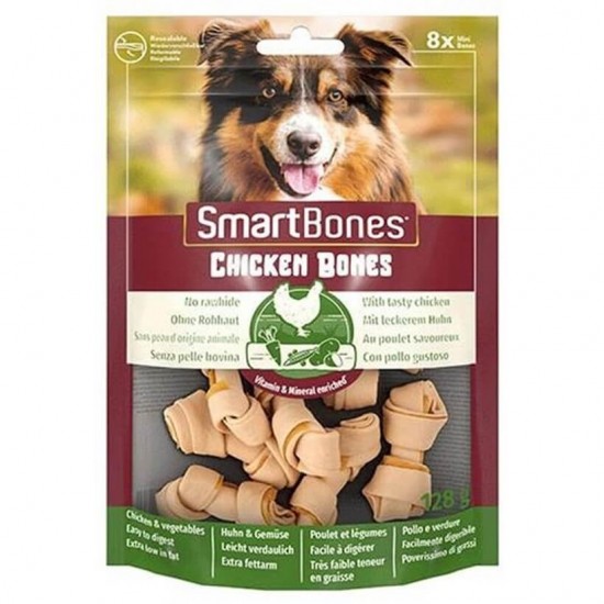 Smart Bones Tavuklu Mini Kemik Köpek Ödülü 128 gr Smart Bones Tavuklu Mini Kemik Köpek Ödülü 128 gr