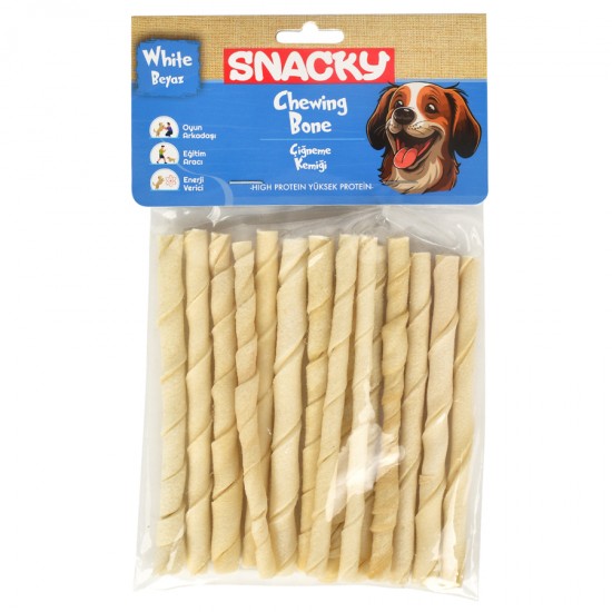Beyaz Köpek Burgu Çubuk 15'li *13cm *105g