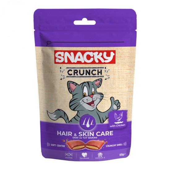 Crunchy Tavuklu Kedi Ödülü Hair-skin 60 gr Crunchy Tavuklu Kedi Ödülü Hair-skin 60 gr