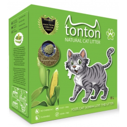 Tonton Mısır Koçanı Granülü Topaklaşan Doğal Kedi Kumu 8 Lt