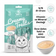 Vet's Plus Ton Balıklı Krema Kedi Ödül Maması 14gr (5'li) Vet's Plus Ton Balıklı Krema Kedi Ödül Maması 14gr (5'li)