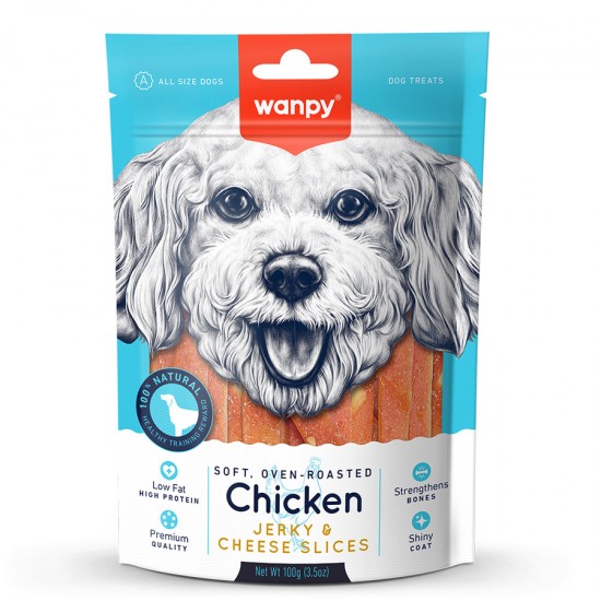 Yumuşak Tavuk & Peynir Dilimleri 100g Köpek Ödülü Yumuşak Tavuk & Peynir Dilimleri 100g Köpek Ödülü